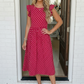 Sweet Days Red Polka Dot Midi Dress