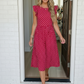 Sweet Days Red Polka Dot Midi Dress