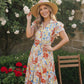 Sunny and Bright Floral Midi Dress