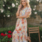 Sunny and Bright Floral Midi Dress