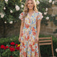 Sunny and Bright Floral Midi Dress