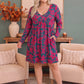Blooming Beauty Long Sleeve Floral Dress
