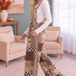 Cozy Patchwork Dreams Wide Leg Overall Set