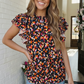Bold Blooms and Ruffles Top