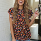 Bold Blooms and Ruffles Top