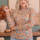 Ivy Garden Floral Mesh Long Sleeve Top