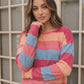 Sunny Stripes Long Sleeve Knit Top