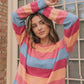 Sunny Stripes Long Sleeve Knit Top
