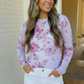 Garden Party Floral Mesh Long Sleeve Top