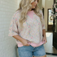 Sweet Garden Floral Drop Shoulder Top