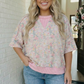 Sweet Garden Floral Drop Shoulder Top