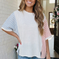 Stripe It Up Waffle Knit Top