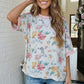 Rosey Teacup Ribbed Crewneck
