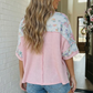 Rosey Teacup Ribbed Crewneck