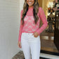 A Lace Moment Pink Sheer Top