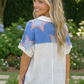 Star Spangled Vibes Blue Americana Top