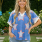 Star Spangled Vibes Blue Americana Top