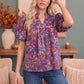 Blooming Beautifully Floral Puff Sleeve Top