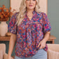 Blooming Beautifully Floral Puff Sleeve Top