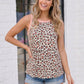 Wild at Heart Leopard Tank in Ivory Peach