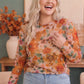 Mums the Word Mesh Floral Top
