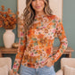 Mums the Word Mesh Floral Top