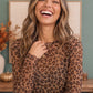 Wild Side Leopard Mesh Long Sleeve Top