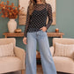 Dot to Dot Mesh Long Sleeve Top