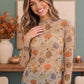 Pumpkin Patch Pretty Mesh Long Sleeve Top