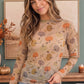Pumpkin Patch Pretty Mesh Long Sleeve Top