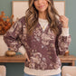 Antique Bouquet Sweatshirt in Mocha