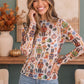 Nutcracker Sweet Long Sleeve Mesh Top
