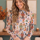 Nutcracker Sweet Long Sleeve Mesh Top