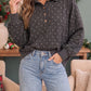 Cozy Dots and Button Stops Pullover