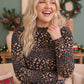 Midnight Garden Long Sleeve Floral Top