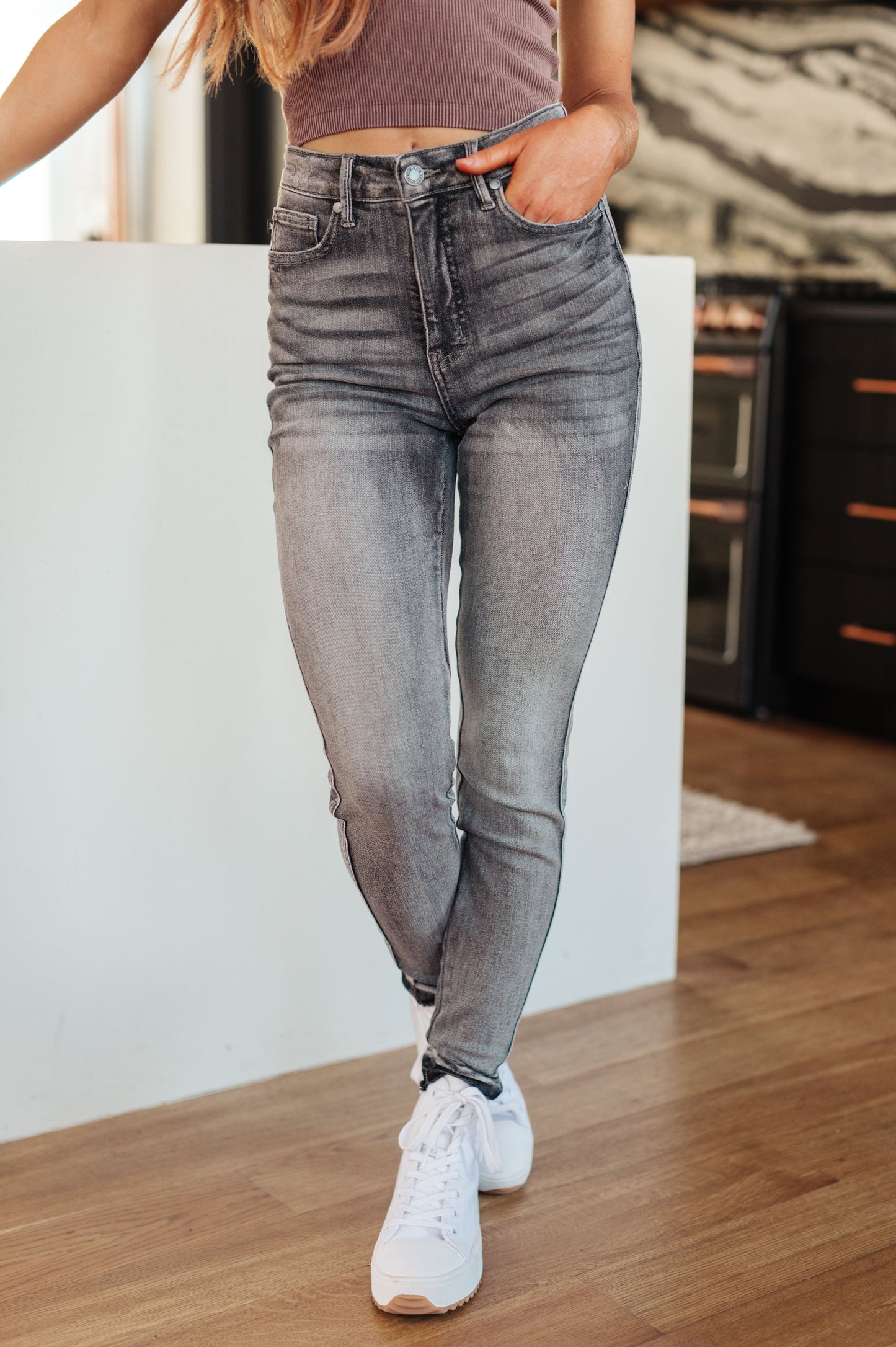 Hadley High Rise Control Top Release Hem Skinny - Judy Blue