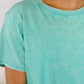 Tera Mineral Wash Tee in Turquoise