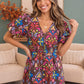 Groovy Garden Zip Front Floral Midi Dress
