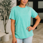 Tera Mineral Wash Tee in Turquoise