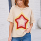 Retro Rainbow Star Oversized Tee