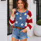 Stars and Stripes Crochet Sweater