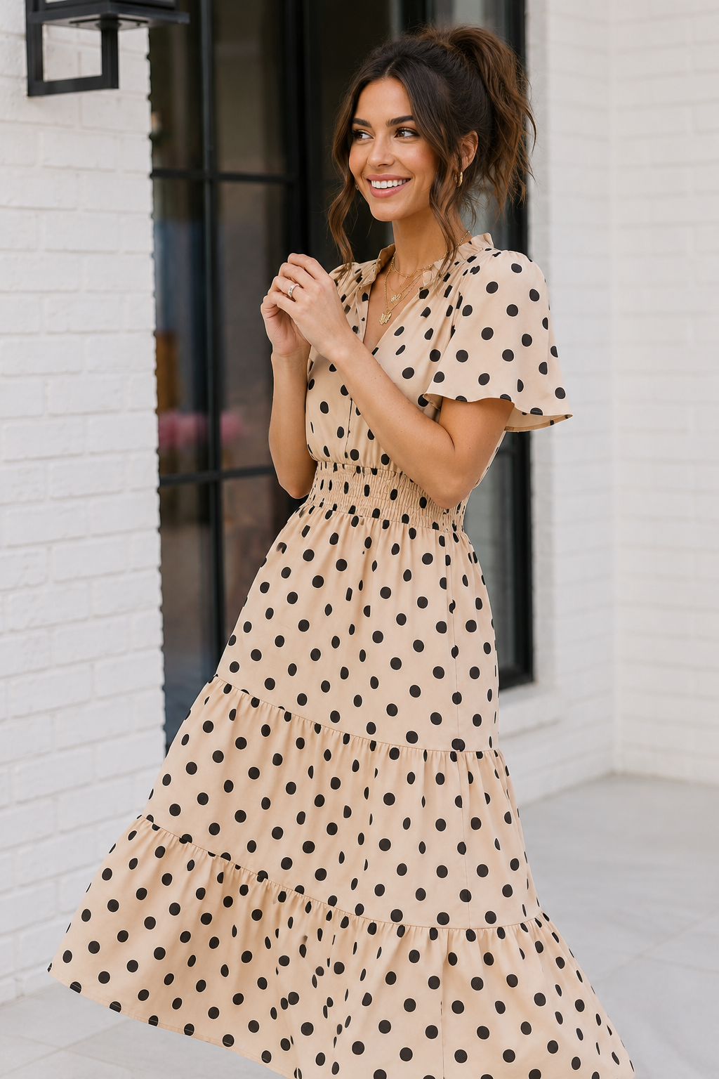 Spotted Something Sweet: Polka Dot Midi Dress