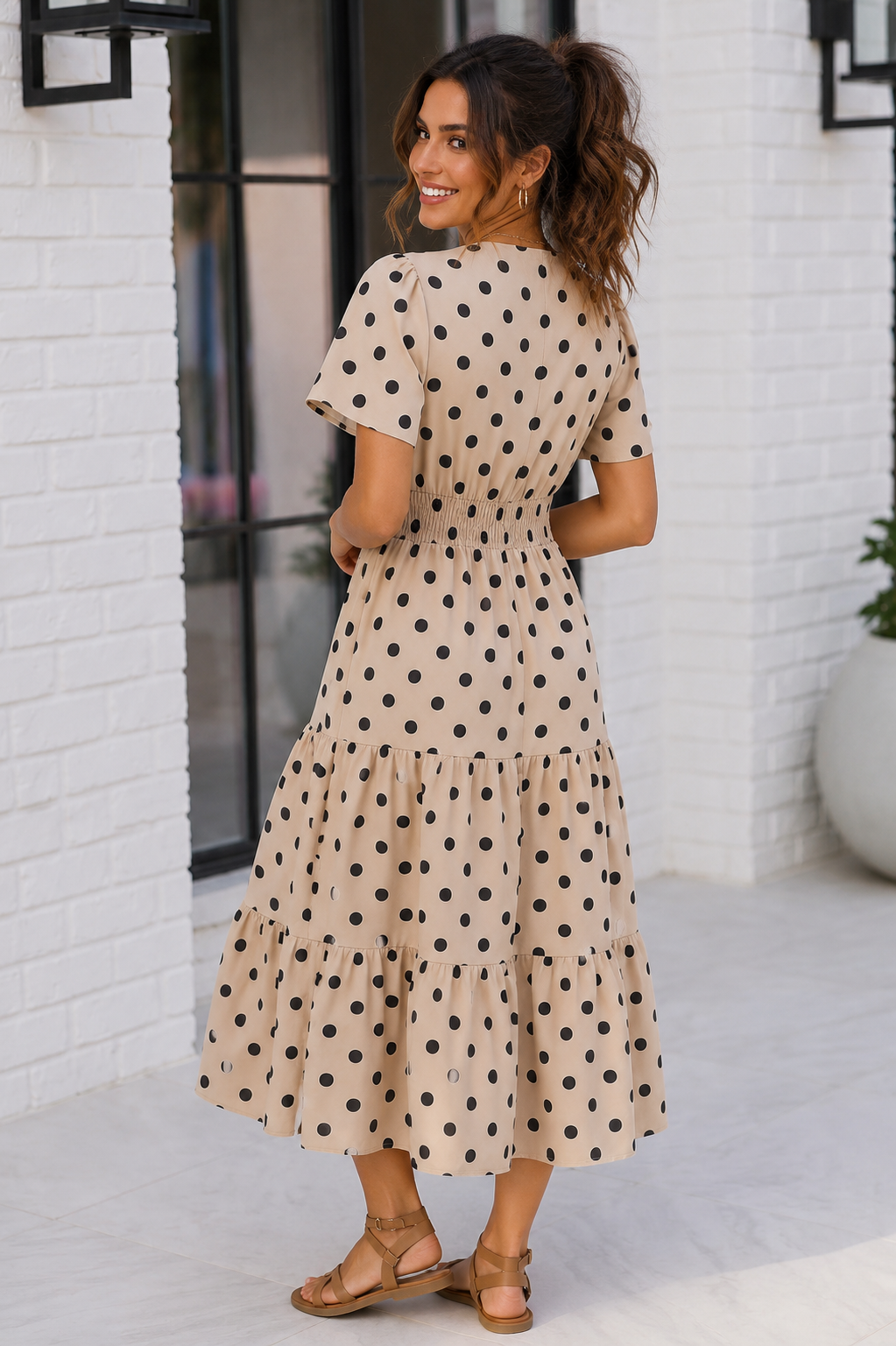 Spotted Something Sweet: Polka Dot Midi Dress