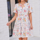 Blooming Beautifully Floral Tiered Mini Dress