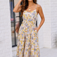 Sun Kissed Patchwork Print Tiered Maxi Dress