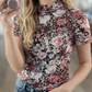 Wildflower Fields Short Sleeve Mesh Top
