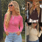 PREORDER: Rosie Lace Henley Top // eta September