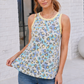 Wild Side Tank in Blue and Yellow