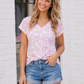 Wild About You Lilac Leopard V-Neck Tee