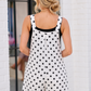 Spot On Polka Dot Wide Leg Overall Jumpsuit
